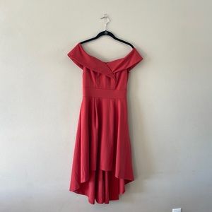 Red High-Low Dress